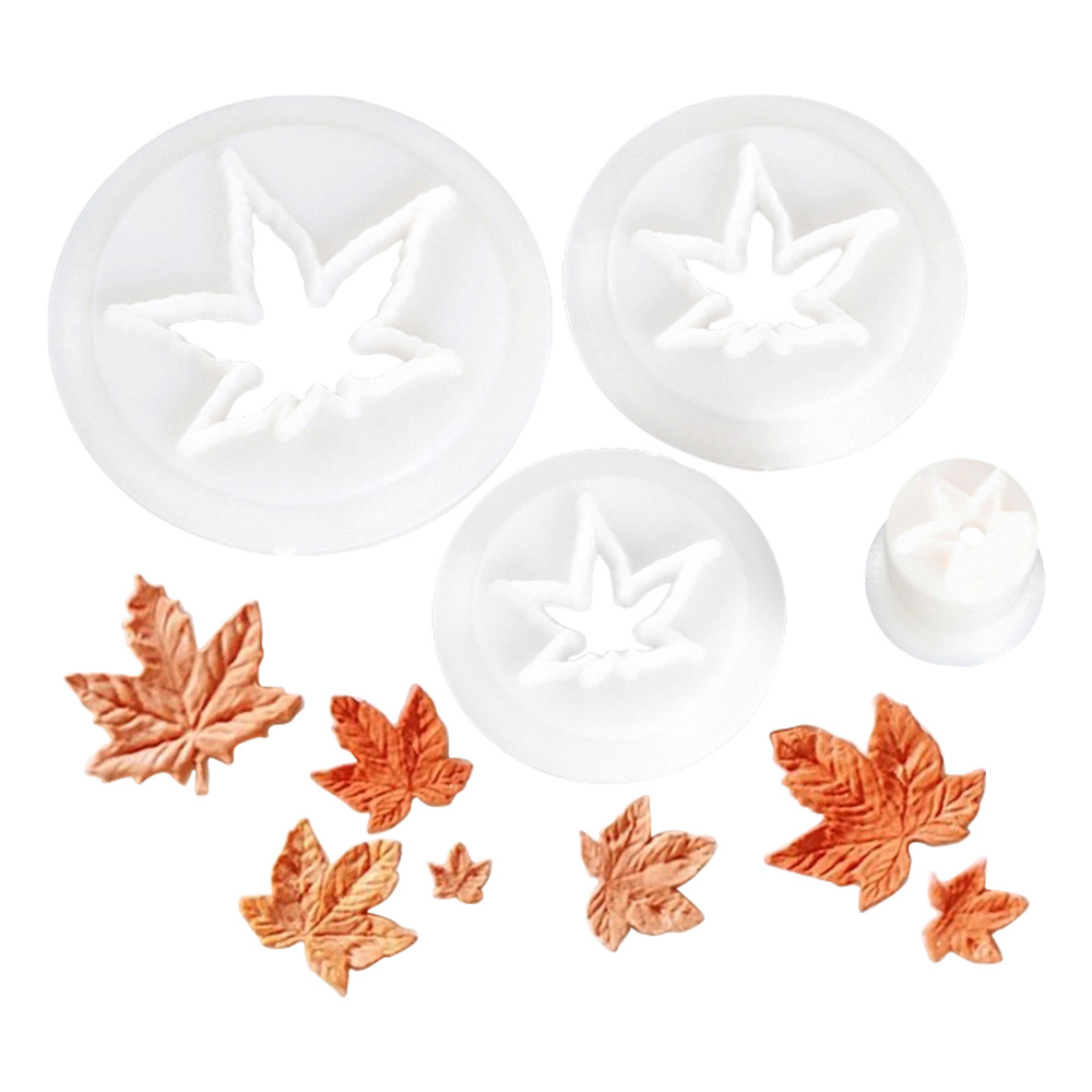 Cookies Pack - Fall Maple Leaf Plastic Cutters Set