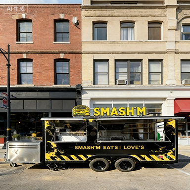 Food Snacks Catering - New Custom Fiberglass Food Trailer Mobile