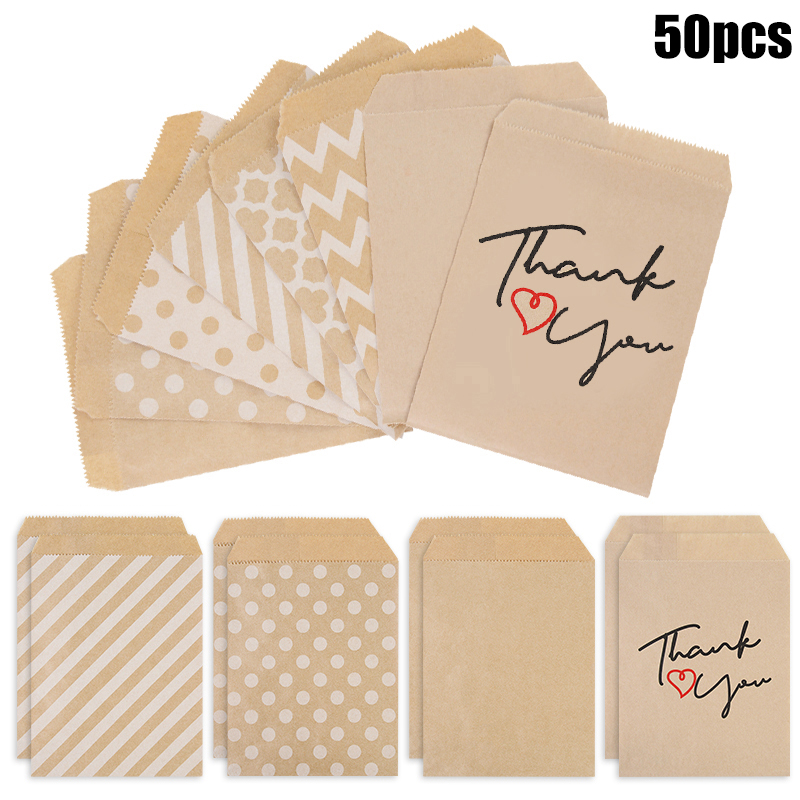 25/50pcs 13x18cm Kraft Paper C - đánh giá và giá Cookies Pack