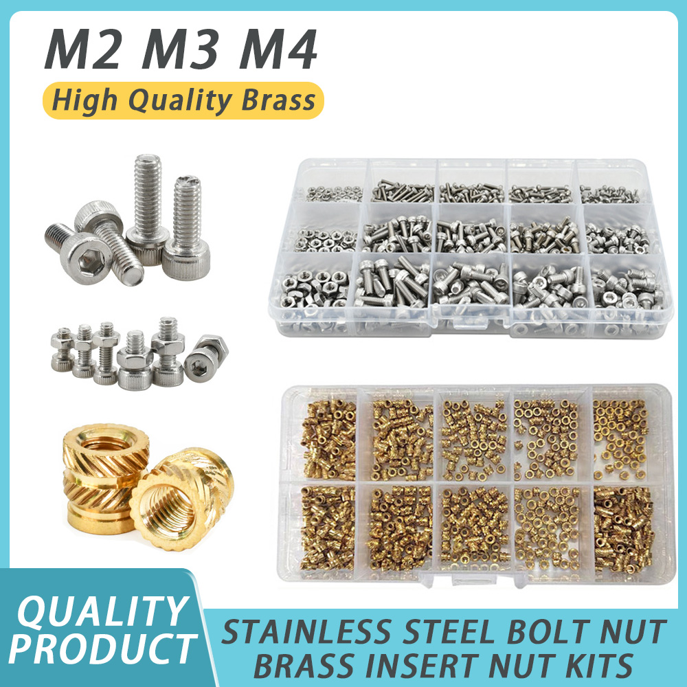 M2 M3 M4 Brass Hot Melt Insert - đánh giá và giá Nuts Mix