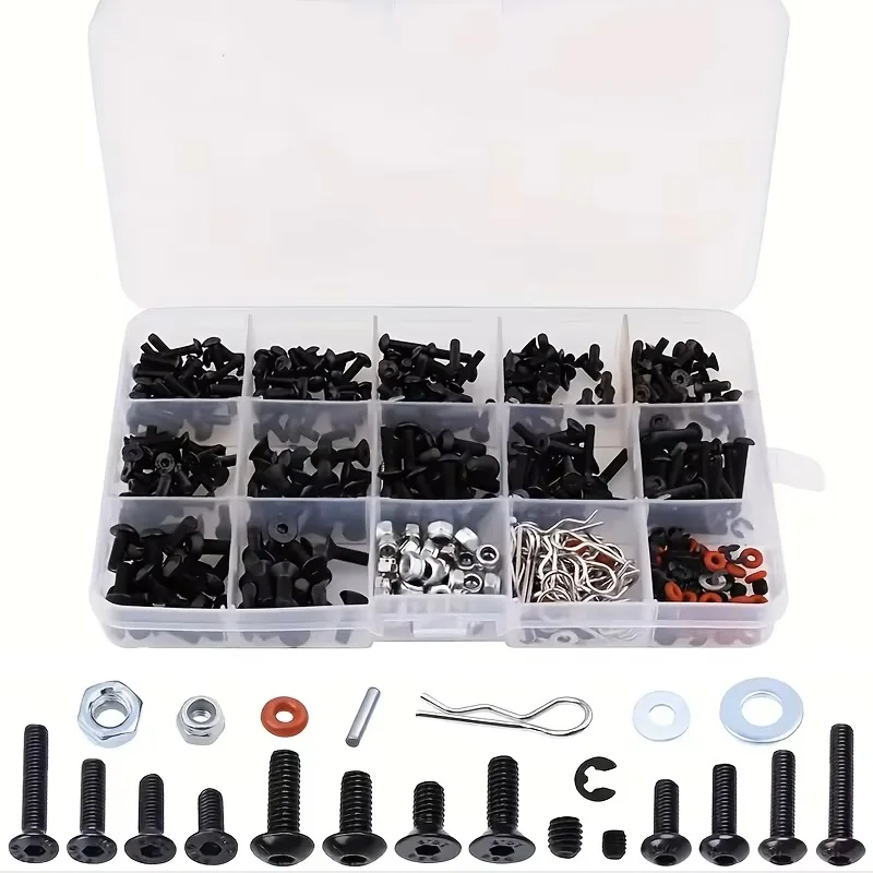 520pcs Universal RC Screw Kit  - đánh giá và giá Nuts Mix