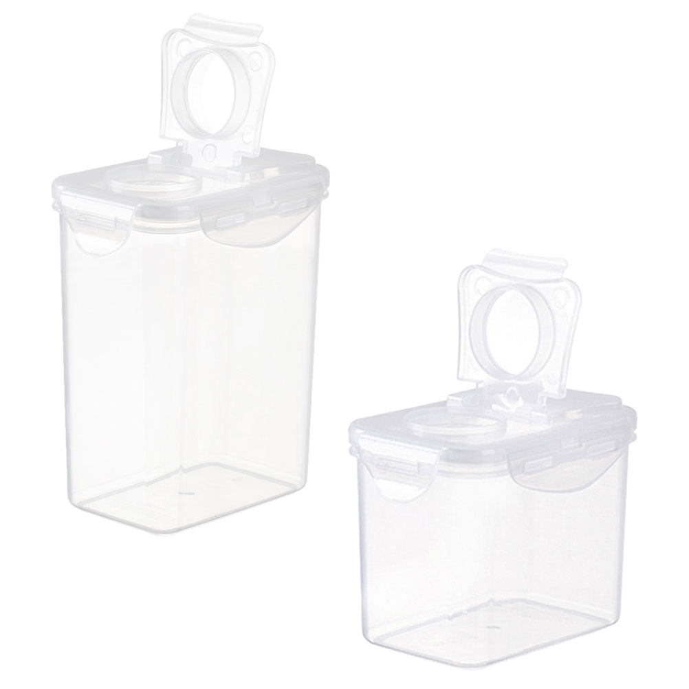 2Pcs Plastic Food Storage Jars - đánh giá và giá Dried Fruit